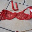 Annonce Ensemble de lingerie en résille rouge