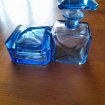 Annonce Ensemble flacon de parfum et porte savon bleu