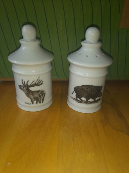 Ensemble sel et poivre porcelaine avignon gdv