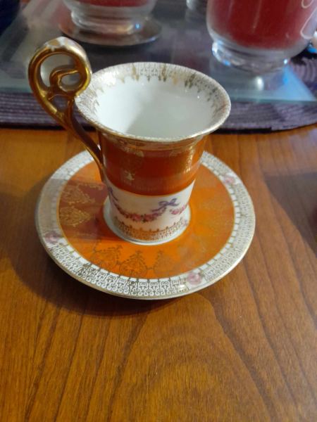 Ensemble tasse et sous tasse portrait napol&eacute;on - pas cher