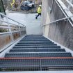 Escalier de service acier galvanisé occasion