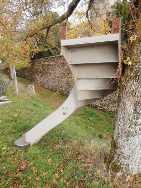 Annonce Escalier quart tournant acier avec garde corps aci