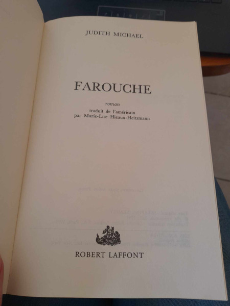 Vente Farouche-judith michael edition : robert laffont