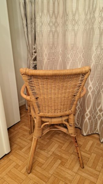 Fauteuil en osier