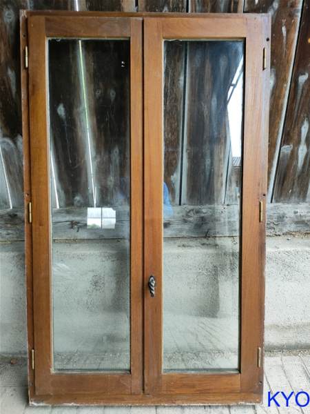 Fen&ecirc;tre en bois massif 100x163cm, 2 vantaux