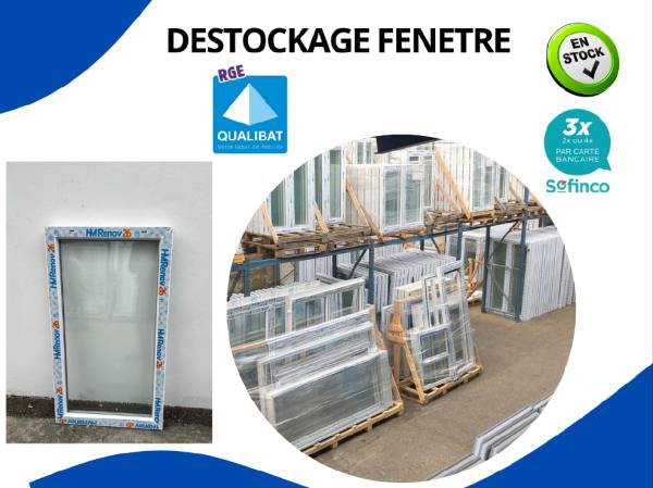 Fenêtre en stock disponible de suite sur aurec-sur pas cher