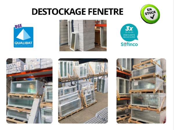 Fenêtre en stock disponible de suite sur bourg-en-