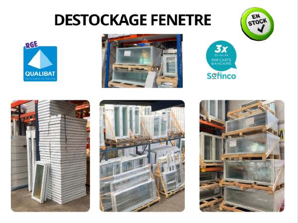 Fenêtre en stock disponible de suite sur fontaine