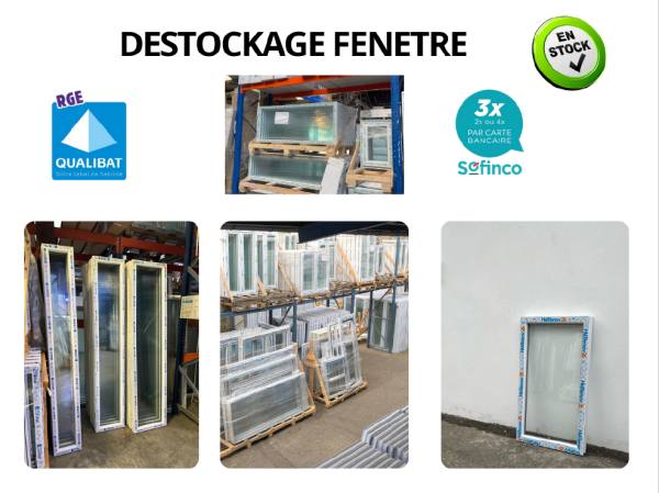 Fenêtre en stock disponible de suite sur la ravoir