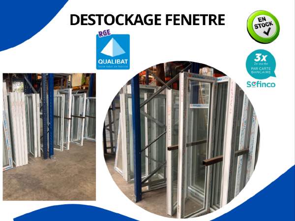 Fenêtre en stock disponible de suite sur le creuso