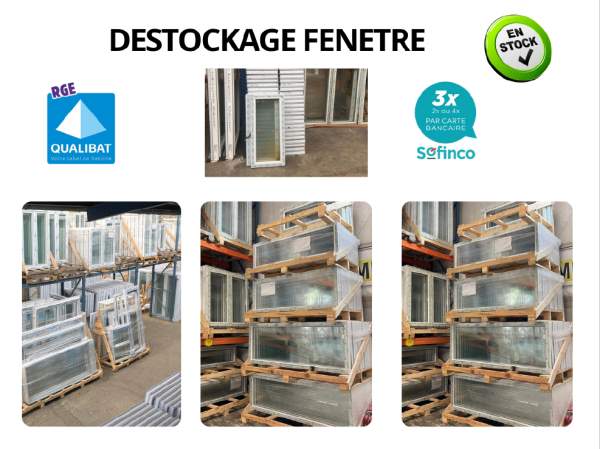 Fenêtre en stock disponible de suite sur le teil