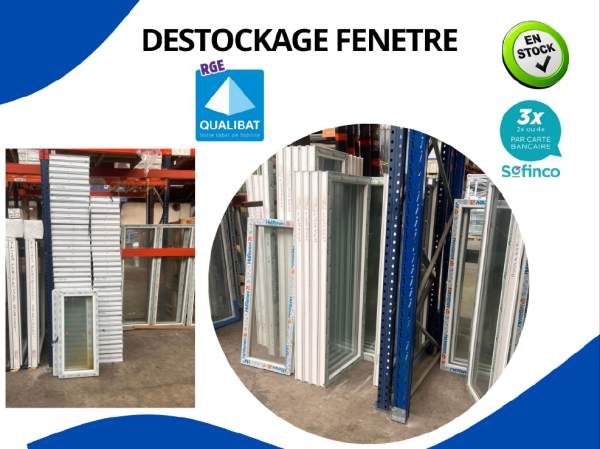 Fenêtre en stock disponible de suite sur montceau-