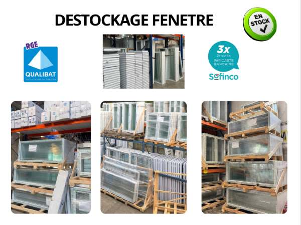 Fenêtre en stock disponible de suite sur oyonnax