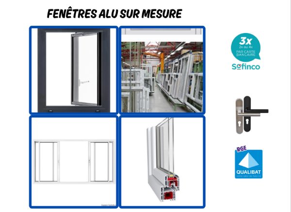 Fenêtre sur mesure à prix d'usine sur fleurance