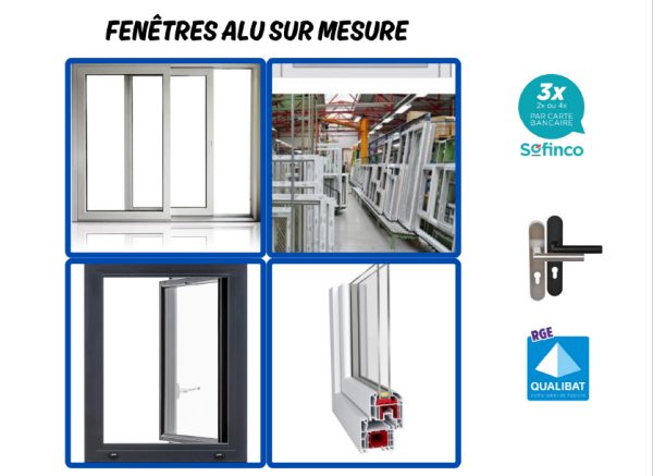 Fenêtre sur mesure à prix d'usine sur l'isle-jourd