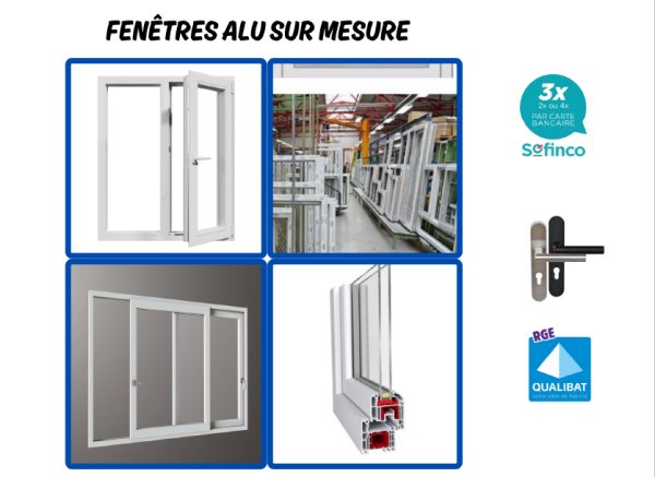 Fenêtre sur mesure à prix d'usine sur muret