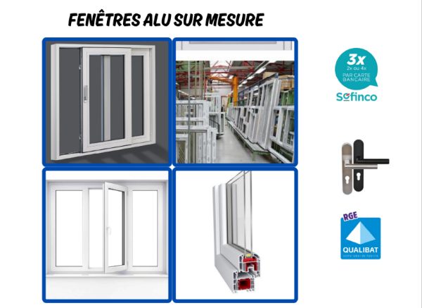 Fenêtre sur mesure alu disponible sur aubusson