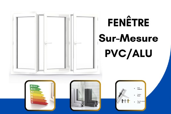 Fenêtre sur mesure en pvc sur auch