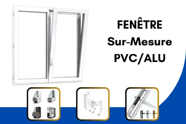 Fenêtre sur mesure en pvc sur colomiers