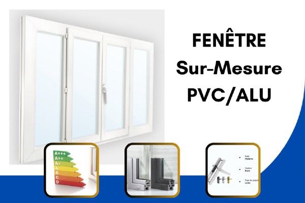 Fenêtre sur mesure en pvc sur moissac