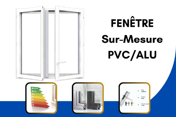 Fenêtre sur mesure en pvc sur montech