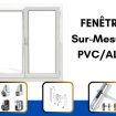 Fenêtre sur mesure en pvc sur muret