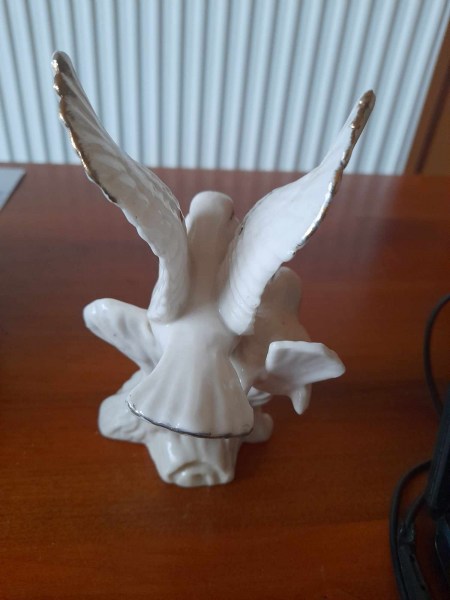 Figurine colombe en céramique pas cher