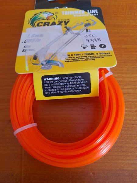 Vente Fil pour débroussailleur 1,6 mm x 15 m