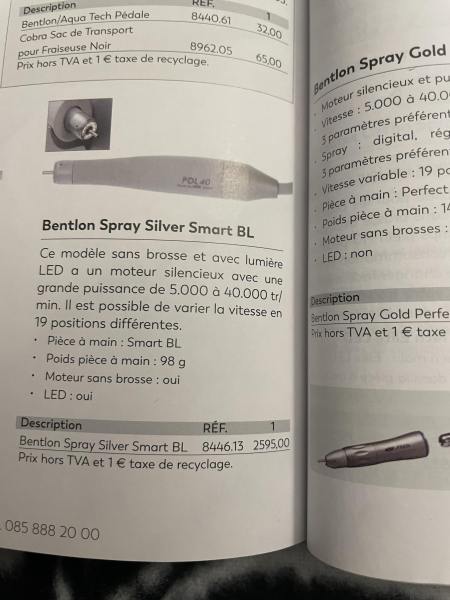 Annonce Fraiseuse à spray bentlon silver smart bl