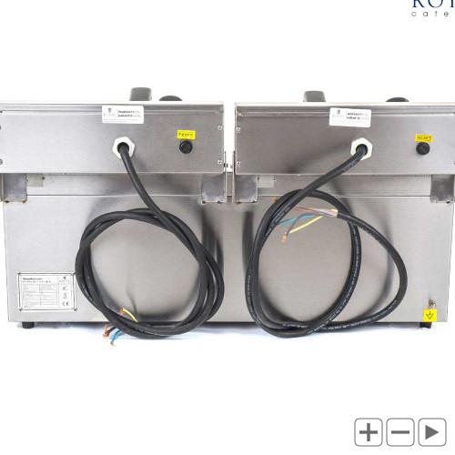 Friteuse &eacute;lectrique 2x16 litres en 400 v - neuf pas cher