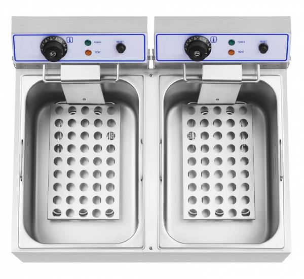 Friteuse &eacute;lectrique pro 2 x 17 litres - neuve pas cher