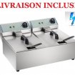 Friteuse électrique pro 2x10 litres - neuve