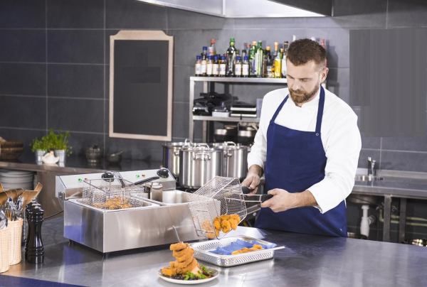 Friteuse &eacute;lectrique pro 2x10 litres - neuve pas cher