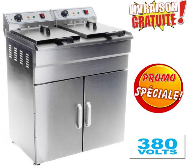 Friteuse &eacute;lectrique sur armoire - neuve et livr&eacute;e