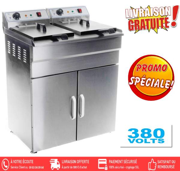 Friteuse &eacute;lectrique sur armoire - neuve et livr&eacute;e pas cher