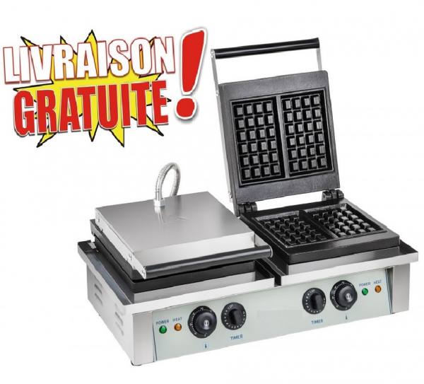 Gaufrier double professionnel - neuf et livr&eacute;