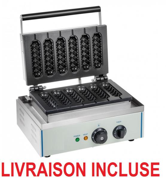 Gaufrier &eacute;pi professionnel (gaufrier sucette) neuf