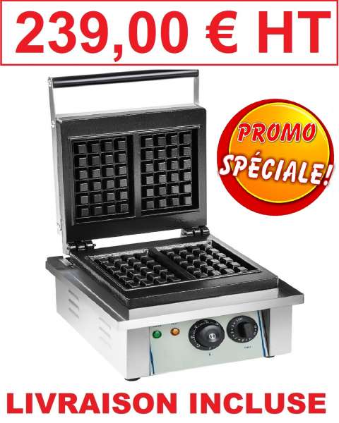 Gaufrier professionnel &eacute;lectrique *sp&eacute;ciale promo