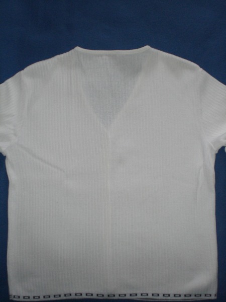 Gilet blanc t.38/40 pas cher