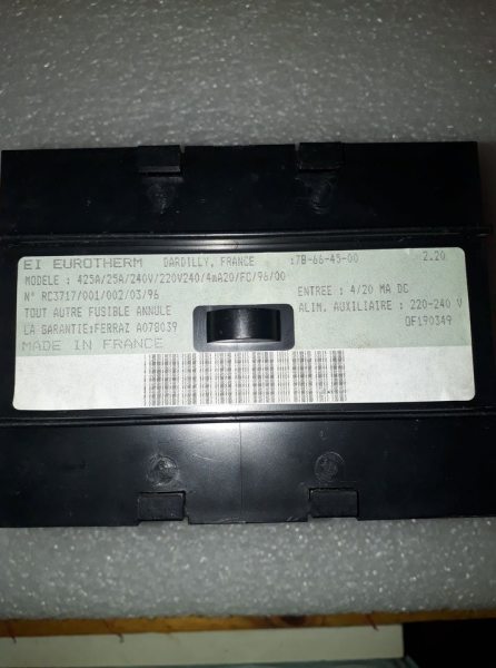 Gradateur eurotherm type 425a/ 25a pas cher