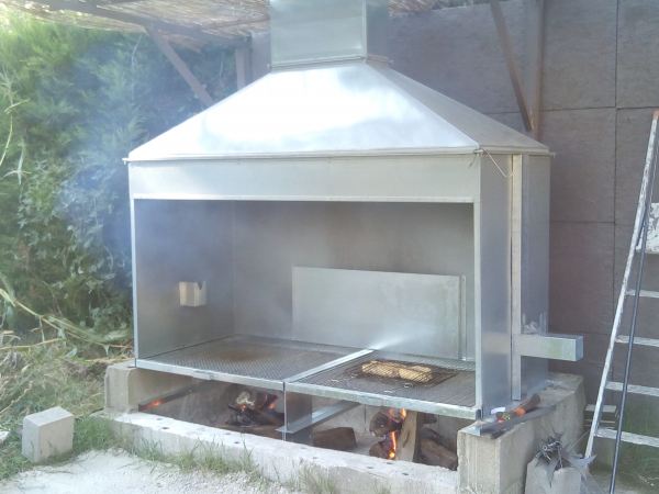 Grand barbecue inox