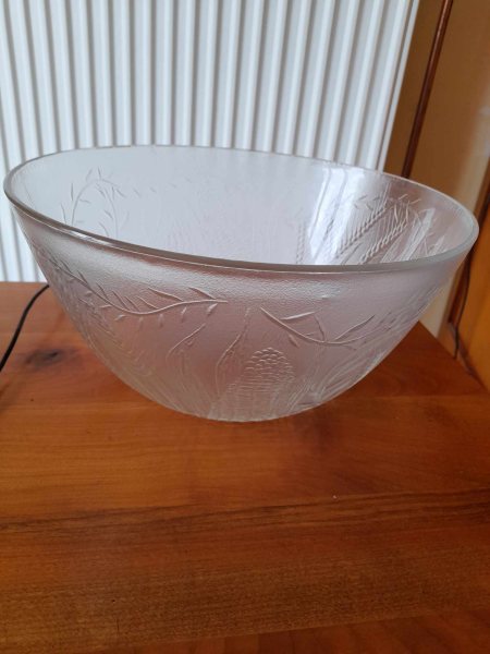 Grand saladier en verreduralex 28 cm - vintage