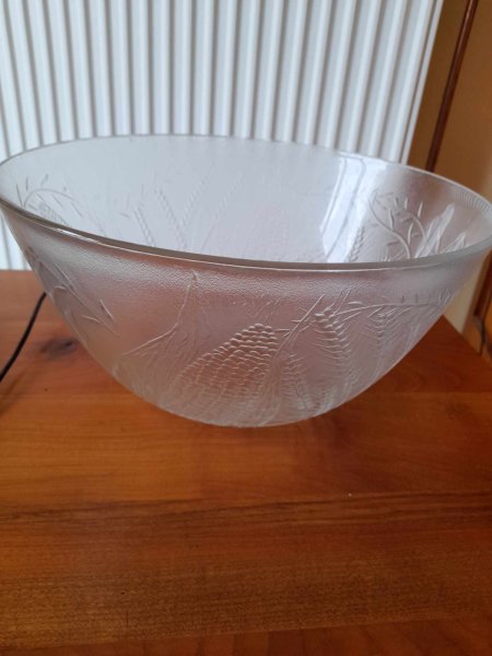 Grand saladier en verreduralex 28 cm - vintage pas cher