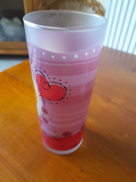 Annonce Grand verre titi " je t' adore "