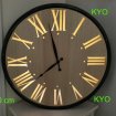 Grande horloge murale industrielle chiffres 60cm