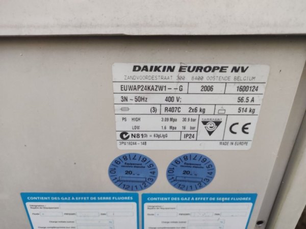 Vente Groupe froid daikin