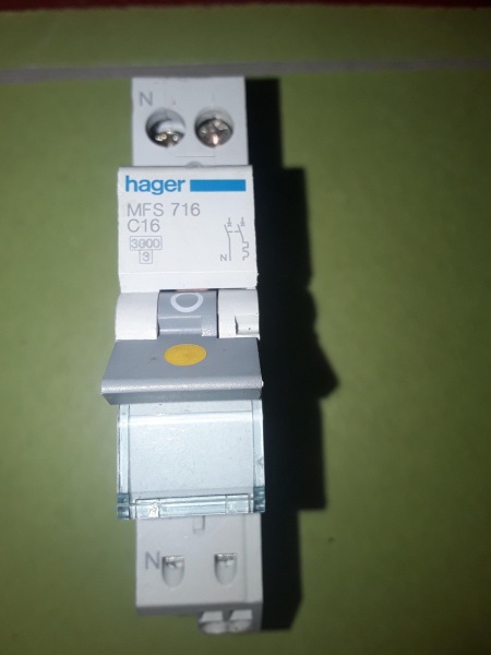 Hager - disjoncteur - 1p+n - 16a - auto - rÉf : mf