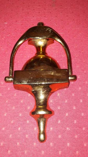 Heurtoir de porte laiton poli verni cadap