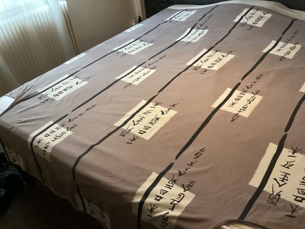 Housse de couette dessins japonais 1.90x1.90