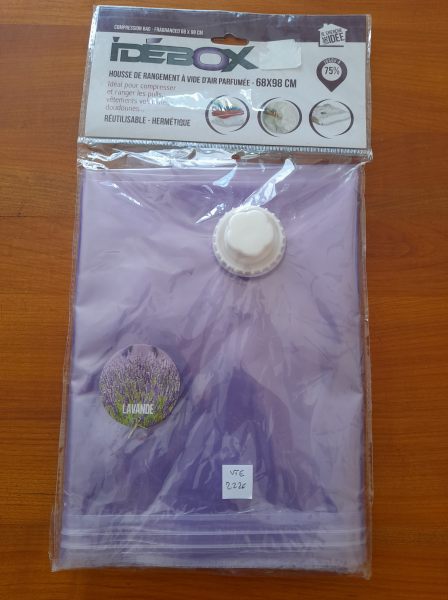Housse rangement sous vide &agrave; air parfum&eacute;